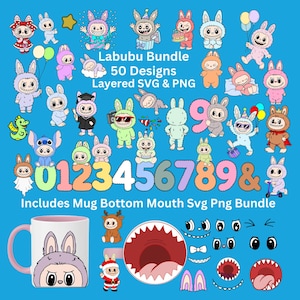 Modelli per tazze Big Mouth, volti, personaggi dei cartoni animati, sublimazione, tazze, sorrisi, denti, divertenti, virali, tazze, SVG, PNG, clip art, labbra, mostro