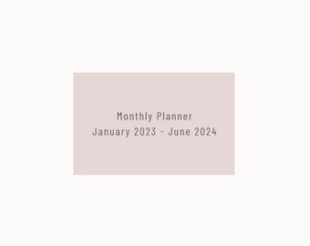 Digital Monthly Planner, Simple Monthly Planner for Nurses, Minimal Calendar