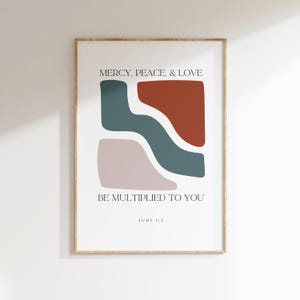Jude 1:2, Minimal Bible Verse Art, Bible Verse Printable, Christian Art, Midcentury Modern Scripture Wall Art, Modern Christian Home Decor