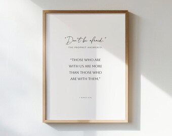 2 Kings 6:16 Bible Verse Wall Art, Christian Home Decor, Modern Christian Art (Digital Download)