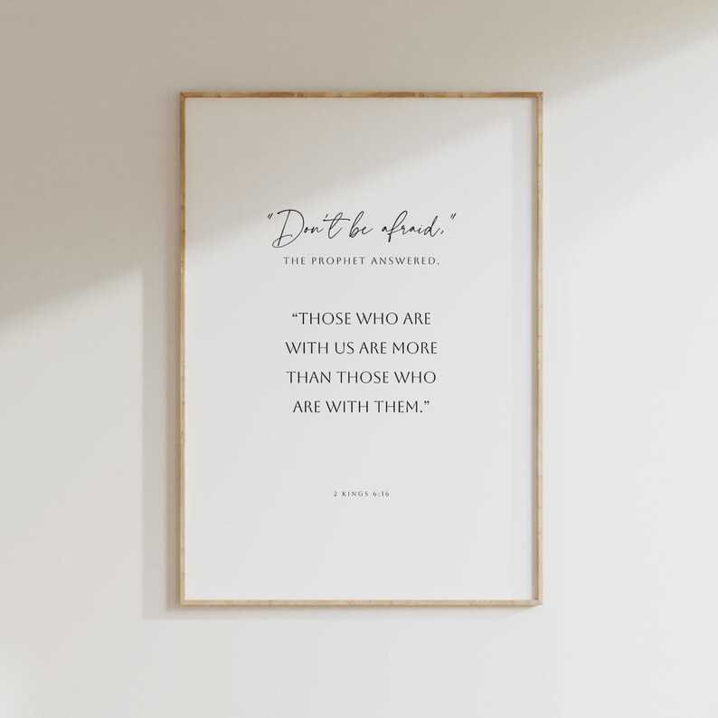 2 Kings 6:16 Bible Verse Wall Art, Christian Home Decor, Modern Christian Art (Digital Download) image 6