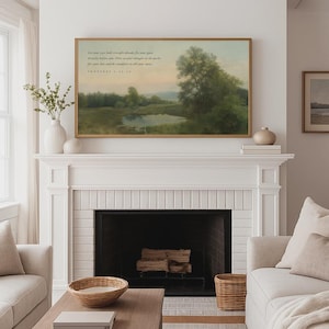 Proverbs 4:25-26 Vintage Bible Verse Art for Samsung Frame TV (Digital Download)