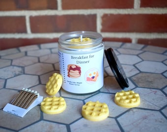 Maple Syrup Scented Candle | Waffle Wax Melt, Pet Friendly