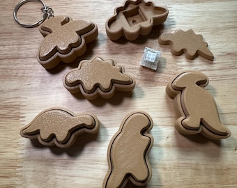 Dino Nuggies | Dino Nugget | Keychain | Wristlet | Sensory Toy | Autism, ADHD, Stress, Anxiety Relief