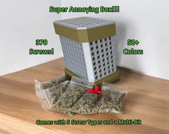 370 Screw Super Really Annoying Gift Box | Addon for Extremely Annoying Box | Card Holder | Money Holder | Christmas Box | Car Key Holder