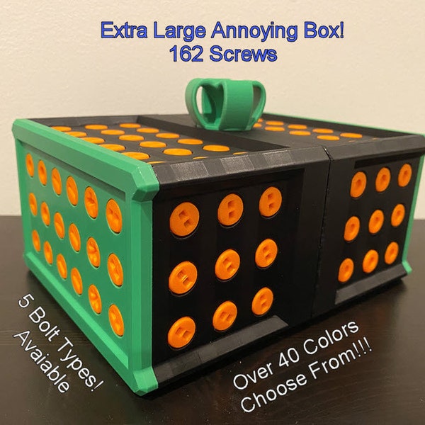 Extra Large Really Annoying Gift Box Add On for Standard Box / 162 Screws / Gift Card / Money Holder / Christmas Box / Car Key Holder