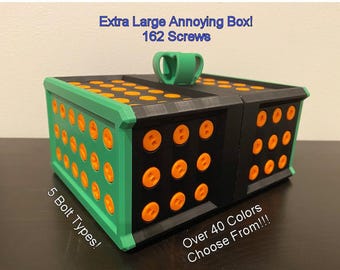 Extra Large Really Annoying Gift Box Add On for Standard Box / 162 Screws / Card Holder / Money Holder / Christmas Box / Car Key Holder