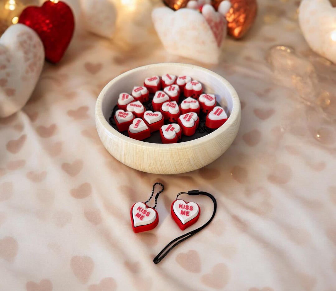 Heart Fidget Clicker | Keychain | Wristlet | Sensory Toy | Autism, ADHD ...