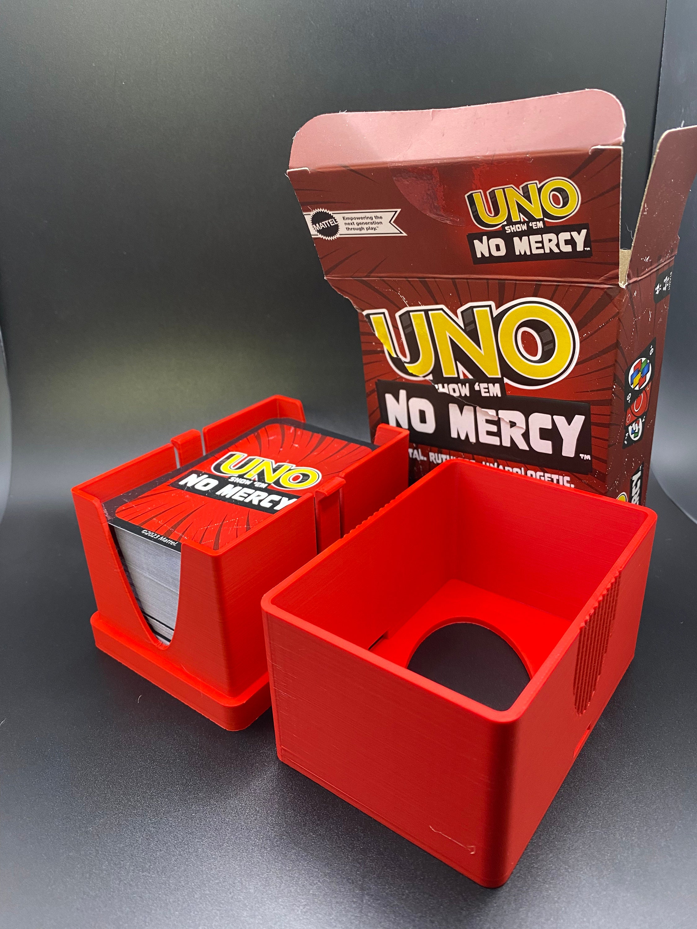 UNO Card Case and Dispenser Fits Standard Platinum Other Decks No Mercy 