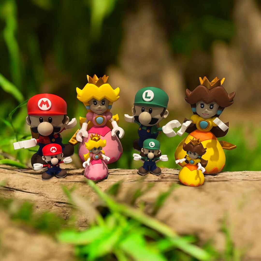 Mini Mario y Mini Luigi tamaños ¡Gran regalo para el