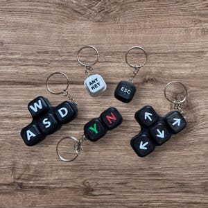 Esc Key | Any Key | Wristlet | Keychain | WASD | Arrows |Mechanical Clicky Keycap | ASMR Fidget