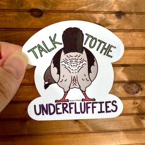 Pigeon sticker | Dove sticker | Funny vinyl weatherproof water bottle sticker | Meme stickers