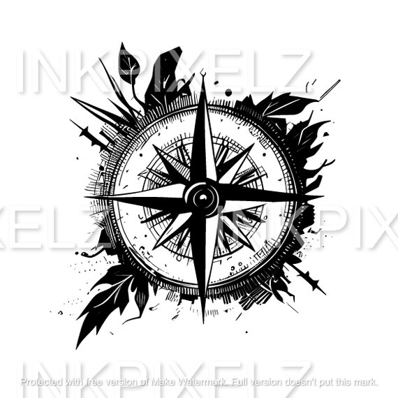 Eagle Tattoo Png Photo  Pocket Compass Tattoo Design  441x451 PNG  Download  PNGkit