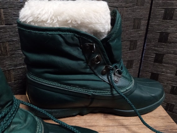 Vintage 1990s Womens Green "Sorel" Winter Boots M… - image 6