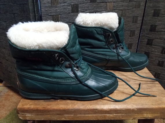 Vintage 1990s Womens Green "Sorel" Winter Boots M… - image 4