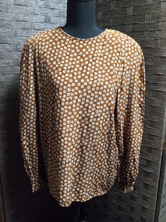 Vintage 1990s Size 14 Evan-Picone Long Sleeved Sil