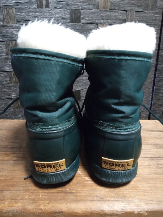 Vintage 1990s Womens Green "Sorel" Winter Boots M… - image 8
