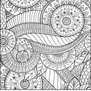 Giant Zendoodle Mandala Coloring Poster | Beautiful Coloring Gift for All Ages | Personalized | C1155x