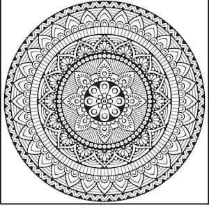 巨大な Zendoodle マインドフルネス マンダラ ぬり絵ポスター | あらゆる年齢層に贈る美しいぬり絵ギフト | パーソナライズ | C1166