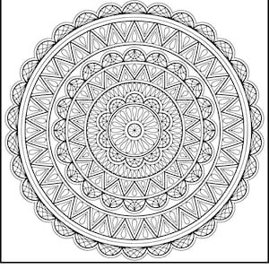 巨大な Zendoodle マインドフルネス マンダラ ぬり絵ポスター | あらゆる年齢層に贈る美しいぬり絵ギフト | パーソナライズ | C1168