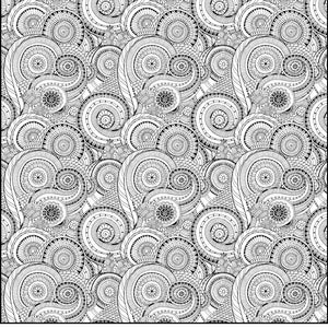 巨大な Zendoodle マンダラ塗り絵ポスター | あらゆる年齢層に贈る美しい塗り絵ギフト | パーソナライズ | C1154
