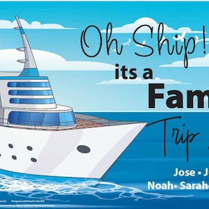 Custom Cruise Door Decorations | Cruise Cabin Door Sign | Cruise Door Decor | Personalized Cruise Cabin Door Banners | T1016