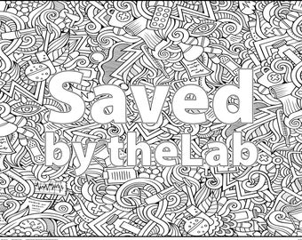 Custom Medical Coloring Poster | Hospital Doodles, Personalized Banner