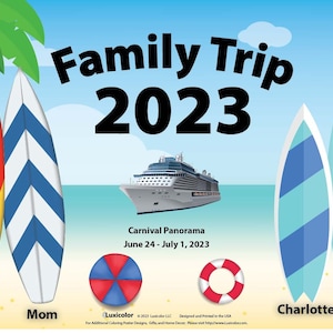 Custom Cruise Door Decorations | Cruise Cabin Door Sign | Cruise Door Decor | Personalized Cruise Cabin Door Banners | T1011