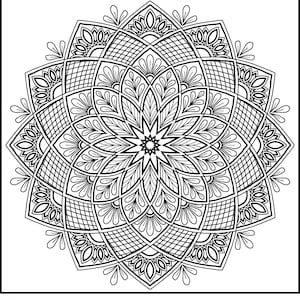 巨大な Zendoodle マインドフルネス マンダラ ぬり絵ポスター | あらゆる年齢層に美しいぬり絵ギフト | パーソナライズ | C1164
