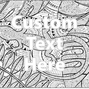 Giant Zendoodle Tribal Lizard Coloring Poster | Beautiful Coloring Gift for All Ages | Custom Coloring Poster | Coloring Page | C1177