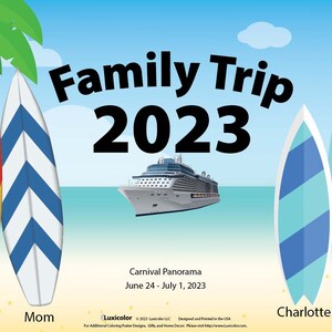 Custom Cruise Door Decorations | Cruise Cabin Door Sign | Cruise Door Decor | Personalized Cruise Cabin Door Banners | T1010
