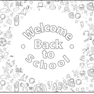Giant Coloring Poster – Back to School | Large Banner | Rolled | Fun Coloring | Kid’s Classroom Coloring Banner| Gift for Learning & Decor