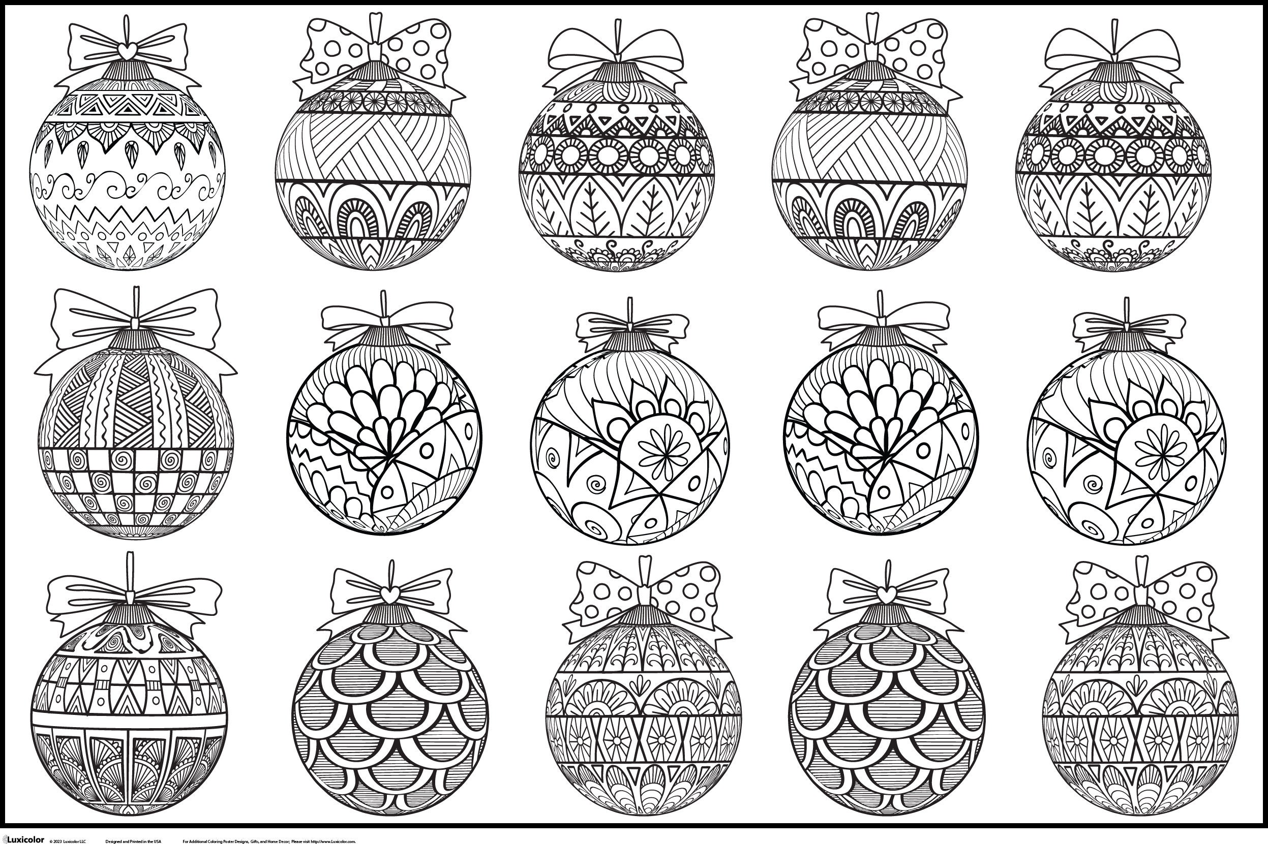 Giant Christmas Coloring Poster Christmas Coloring Page Etsy