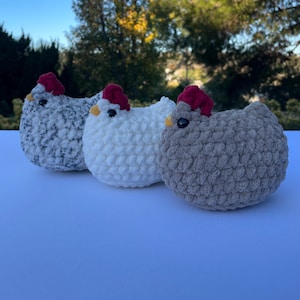 Handmade Crochet Chicken Plush Toy