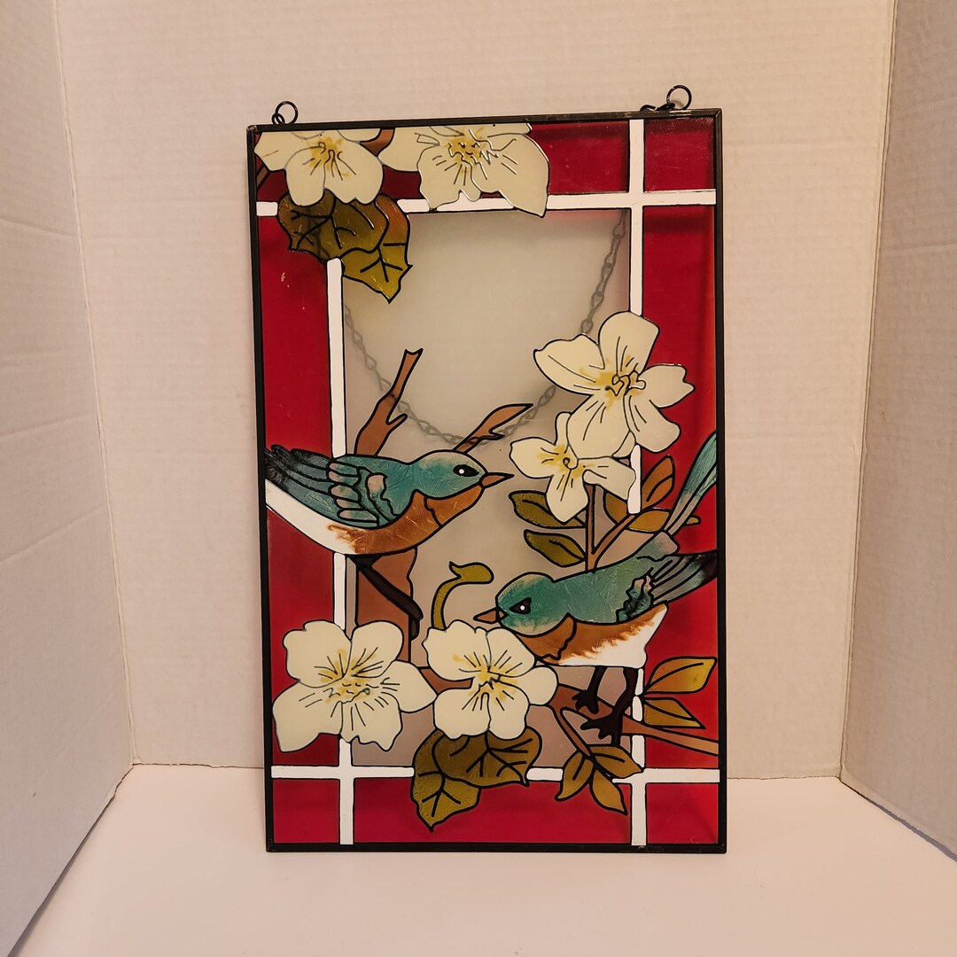 Handmade Stained Glass Bird Window Hanging Catcher No Brand Very Pretty