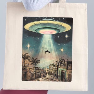 Gracias Bag, Mexican Tote Bag, Mexico Tote, Mexicana Bag, Funny Mexican Bag, UFO Bag, Spanish Bag, Filipino Reusable bag, Latinx
