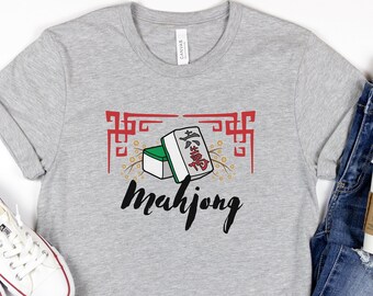 Mahjong Tshirt, Mahjong Gift, Mah Jongg Shirt, Mahjong Game Night T Shirt, Mahjong Tiles, Fathers Day Gift, Mothers Day Gift, Tita Shirt