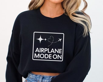 Flugzeug-Modus-Reise-Pullover, warmes, gemütliches Reiseflugzeug-Sweatshirt, Urlaubsmodus-Reiseziel, übergroßer Pullover, stört mich nicht, ich bin auf Reisen