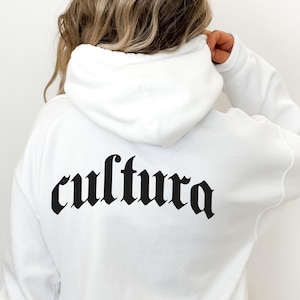 Cultura Unisex Hoodie, Latinx Sweatshirt, Spanish Sweater, Proud Hispanic, Proud Mexican, Latina Hoodie, Mexico Sweater