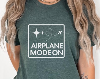 Flugzeug-Modus Reise T-Shirt, niedliches Reise-Flugzeug-Urlaub-Modus Ziel-Shirt, stören mich nicht, ich bin reisendes T-Stück, Reise-Liebhaber
