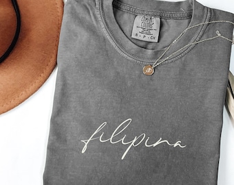 Camisa filipina Camiseta filipina Camiseta unissex cores confortáveis Camisa filipina Pinoy Pinay Tee, Camisa filipina Heritage, Camisa filipina orgulhosa