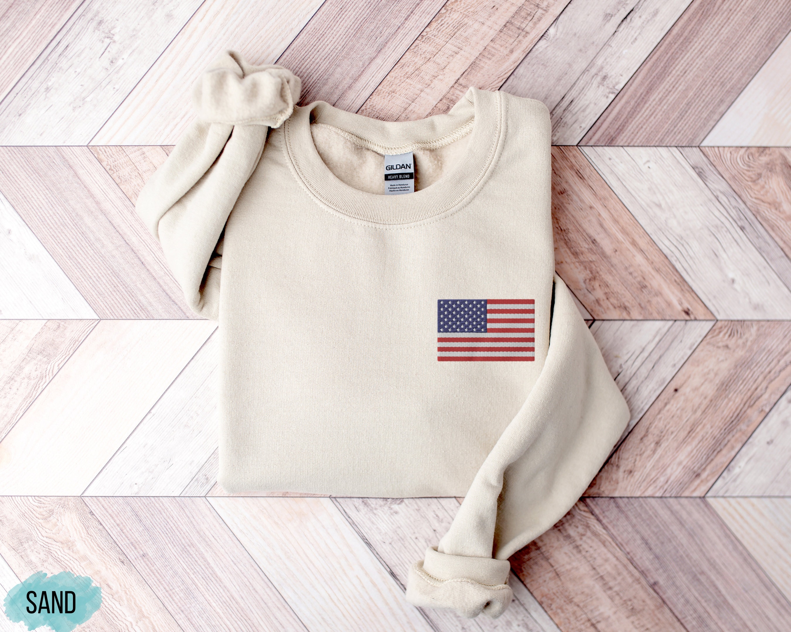 Threads & Needles - American Flag Sweatshirt