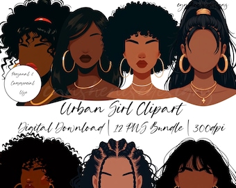 Faceless Black Girl PNG, Black Woman, Black Girl Clipart, Weekend Planner Clipart, Black Girl Magic, Self Love, Journal, Digital Stickers