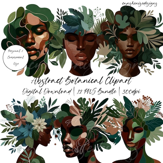 Abstract Faceless Black Girl PNG, Black Woman, Black Girl Clipart, Black Girl Magic, Black Girl Planner, Melanin, Digital Stickers, journal