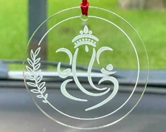 Ganesh Car Charm, Hindu Wedding Favor, Mandir Decor,  Zen Festival, Diwali Gift, Housewarming Present