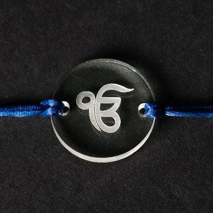 Sikh Acrylic Bracelet | Ek Onkar | Punjabi | Brother Sister Bond | Unique and Minimalist |