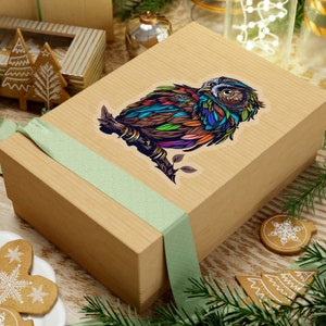 Mosaic Owl  | Colorful Owl | Rainbow Owl | Vinyl Sticker | Laptop Sticker | Water Bottle Sticker | Waterproof Sticker