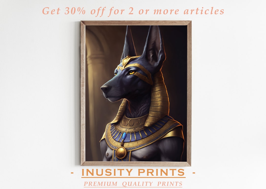 ANUBIS Printable Art DIGITAL DOWNLOADS the Perfect Egyptian - Etsy
