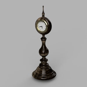 Standing Clock Woodturning Plan for Wooden Clock Making Project, Building Guide and Instructions for Clock Wood Working PDF Digital Download