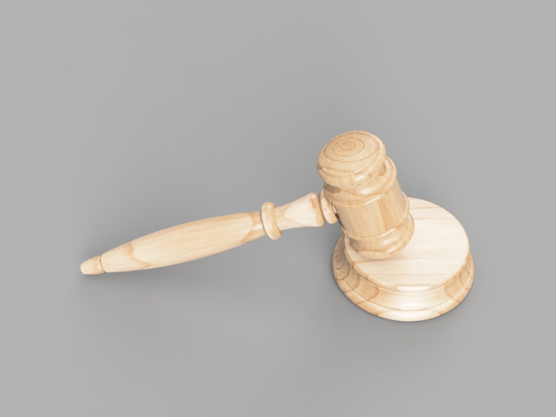 Woodturning Plan Gavel and Block Judge Auctioneer Edition 2 Woodworking